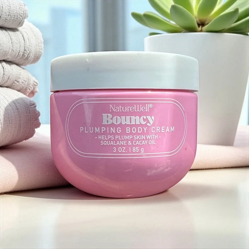 NatureWell Bouncy Plumping Body Cream Squalane & CacAy Oil 3 oz / 85 g